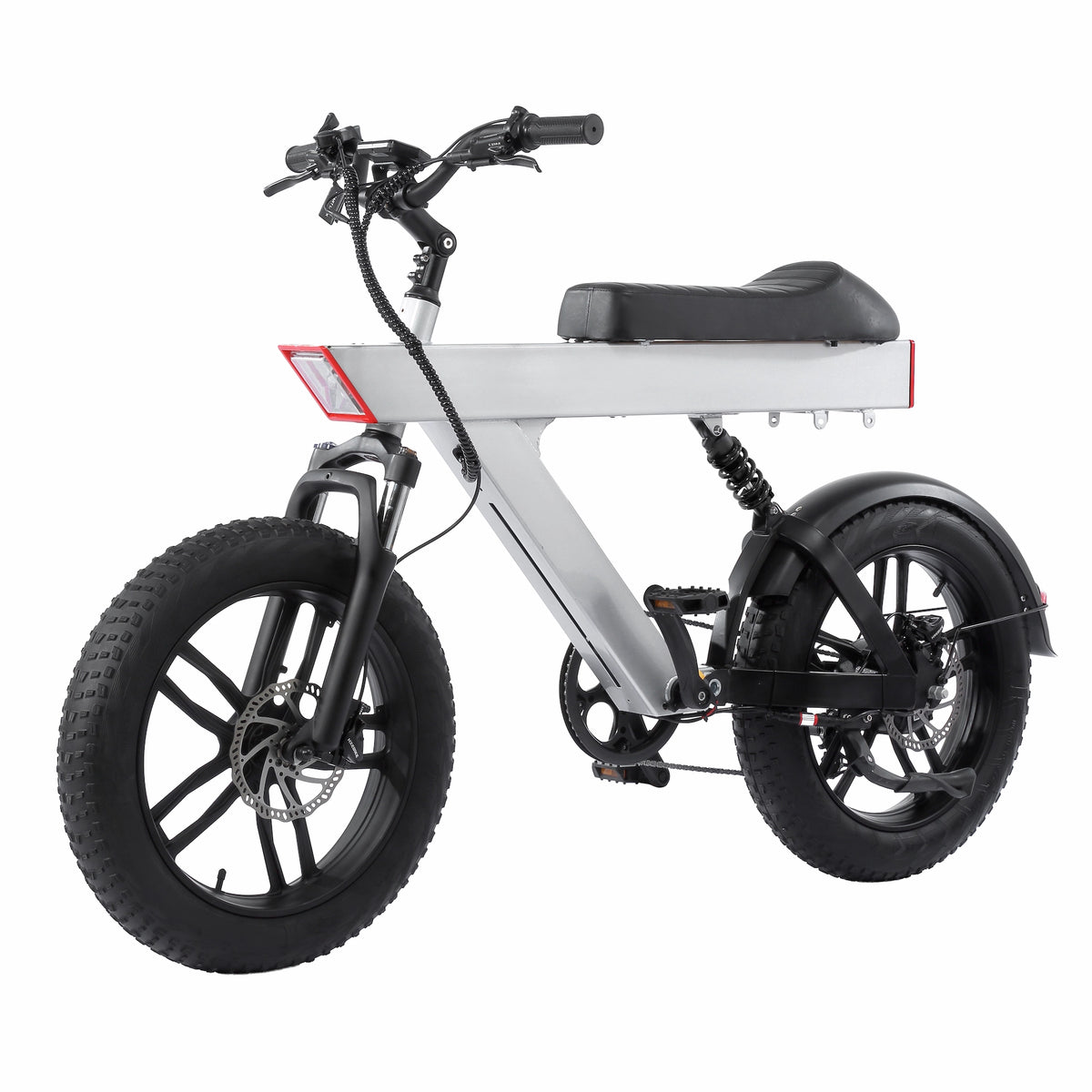 HX Q1 Retro Moped-Style Fat Tire Electric Bike