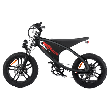 HX Q6 Moped-Style Fat Tire Electric Bike